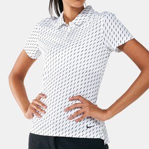 Nike Golf Women's Dri-FIT Victory Golf Polo Shirt Black & White Size Medium